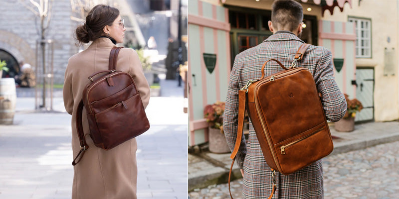 Men's Leather Backpacks Collection