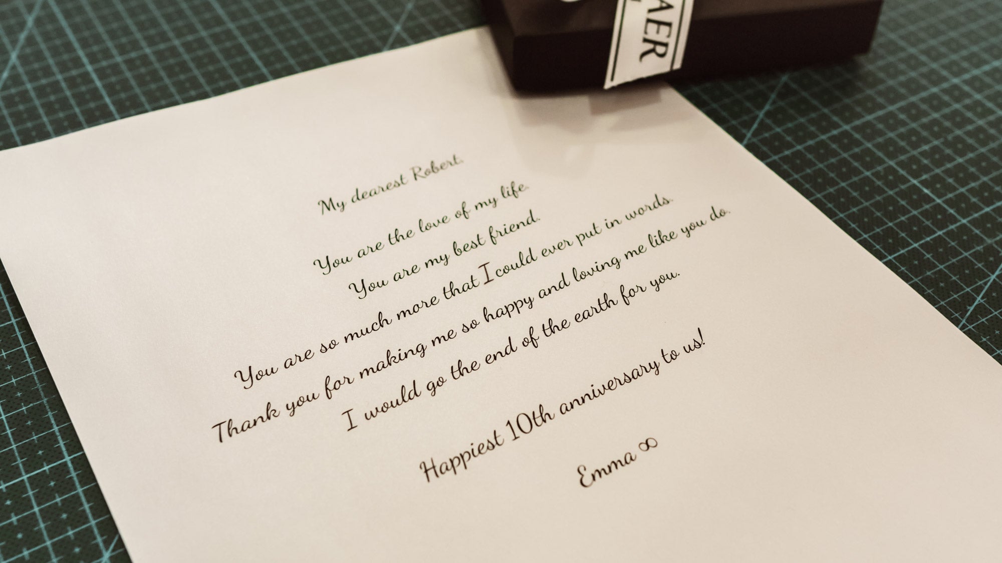 von baer personal message gift
