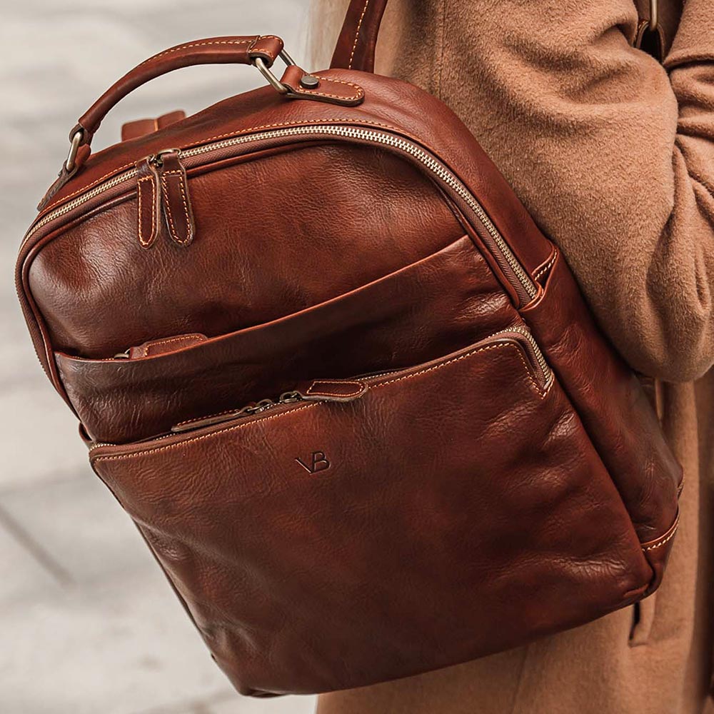 leather italian briefcase backpack