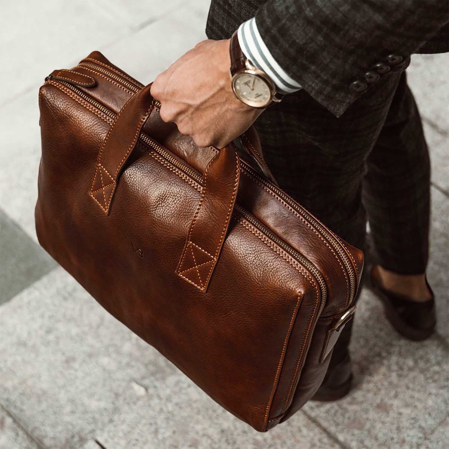 small leather messenger bags