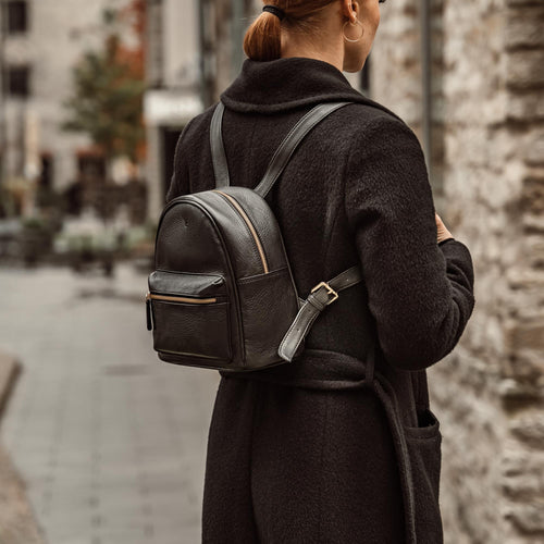 Small Backpack Backpack Type Purses Best Vintage Rivets Leather