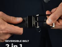 luxurious premium reversible leather belt for men by von baer