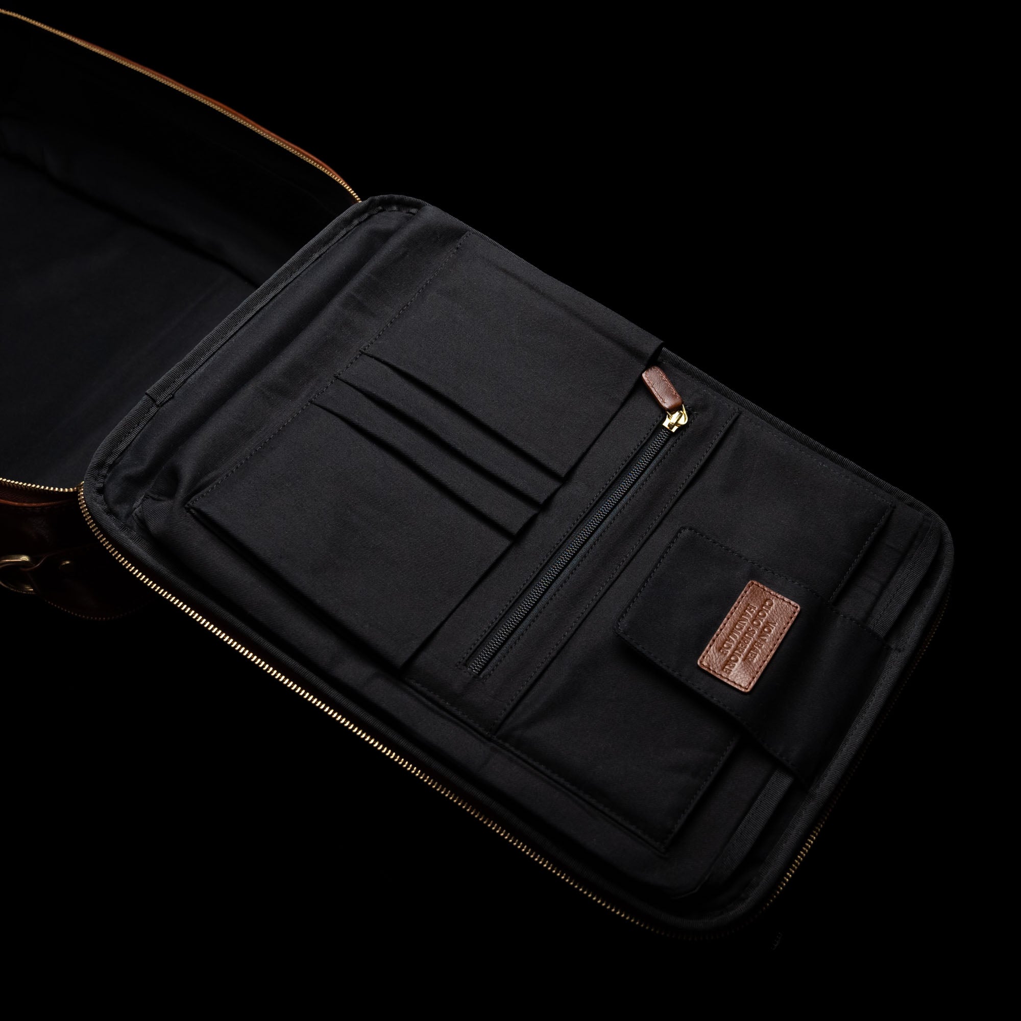 10X Convertible Leather Messenger Backpack Briefcase for Men - Von