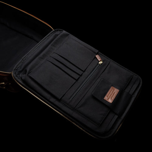 10X Convertible Leather Messenger Backpack Briefcase for Men