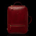 Von Baer 10x women's high-quality leather laptop travel bag in red, front view.