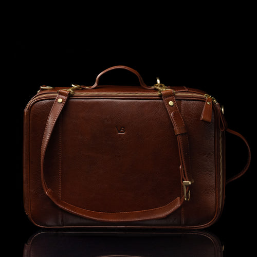 10X Women's Leather Laptop Travel Bag Solid Brown 10X Women's Leather Laptop Travel Bag Solid Brown