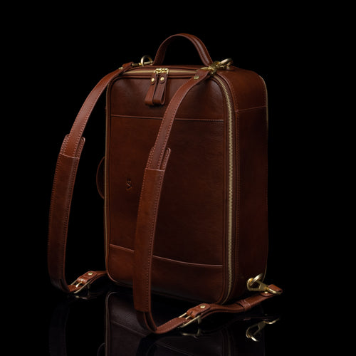 business laptop backpack leather Convertible Leather Laptop Backpack for Women