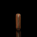 Von Baer Celeste small tan full-grain leather zip-around wallet shown in a side view on a black background, featuring RFID protection, gold-tone zipper hardware, and gold-embossed Von Baer Tallinn branding.