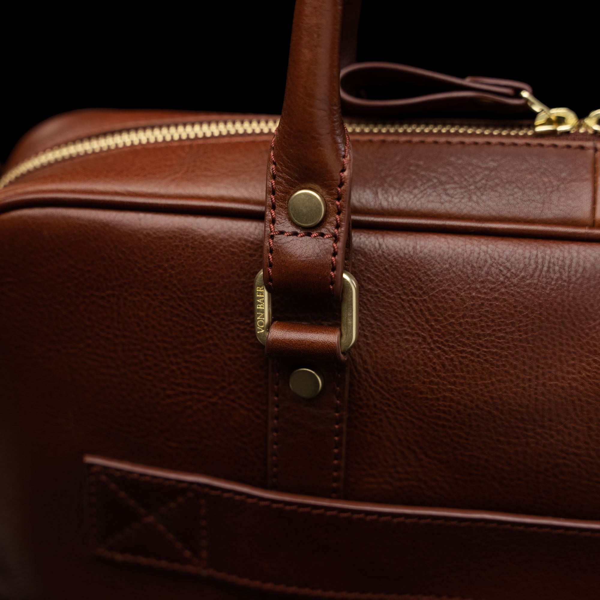 Premium Leather Laptop Bag for Men with Shoulder Strap and