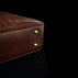 Brown Leather Laptop Bag - Von Baer City Business (Protective Metal Feet)