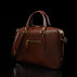 Brown Leather Laptop Bag with Shoulder Strap - Von Baer City Business Luxury (Half-Turned View)