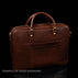 Von Baer City large full-grain leather laptop bag personalized with laser engraving JAM