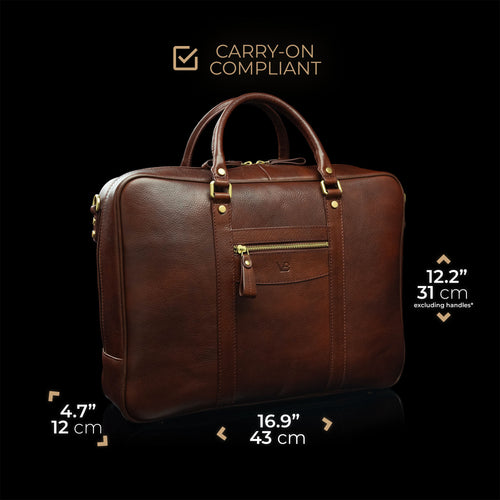 City Large: 17-inch Leather Laptop Bag for Men with Detachable Shoulder Strap - Luxury Travel Briefcase City Large: 17-inch Leather Laptop Bag for Men with Detachable Shoulder Strap - Luxury Travel Briefcase