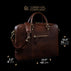 von baer city large leather mens laptop bag carry on compliant for travel dimensions