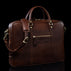 von baer city large leather mens laptop bag for work brown fits up to 17 inch laptop with shoulder strap