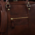 von baer city large leather mens laptop bag for work brown front pocket