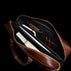 von baer city large leather mens laptop bag for work brown view at pockets and compartments