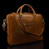 von baer city top large leather mens laptop bag for work tan shoulder strap