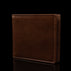 von baer classic bifold luxurious italian leather mens wallet brown