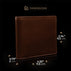 von baer classic bifold luxurious leather brown color wallet for men dimensions