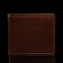 von baer classic bifold luxurious leather brown color wallet for men front view