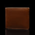 von baer classic bifold luxurious leather brown wallet for men half turned view