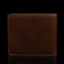 von baer classic bifold luxurious leather brown wallet for men rear view