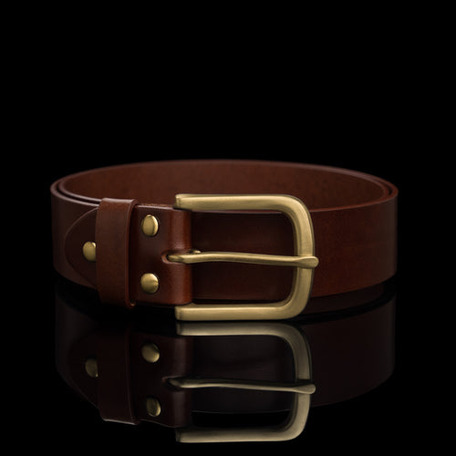 Classic Full-Grain Leather Belt - Von Baer display picture 1