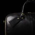 von baer classic leather luggage tag black for travel
