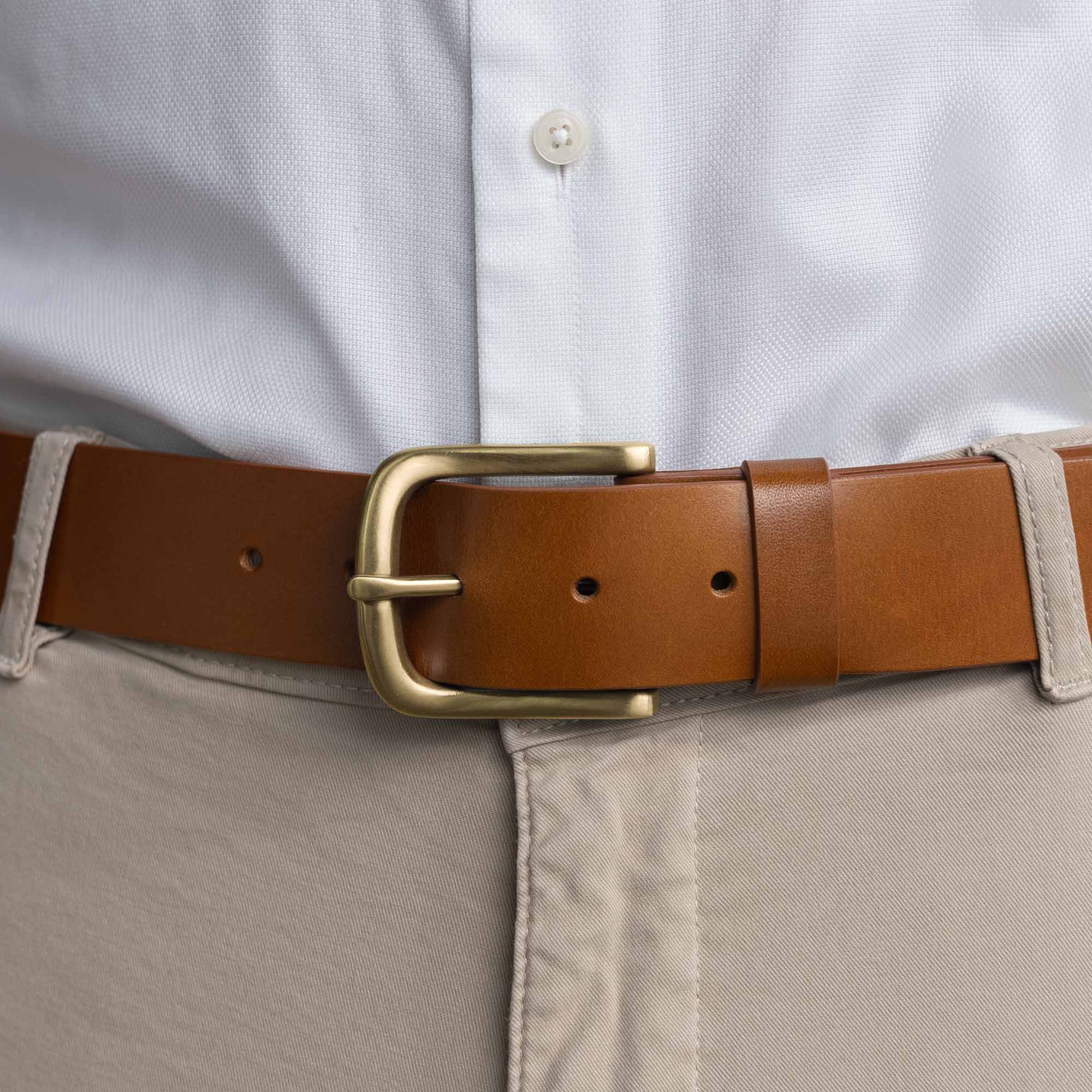 小物 FULL GRAIN BRIDLE / BYRNE Classic Full-Grain Leather Belt - Von Baer