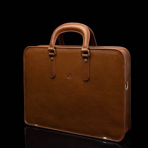 Slim Leather Laptop Bag for Women with Shoulder Strap and 14  display picture 1