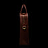 Men’s Von Baer Elegant high-quality slim full-grain leather laptop bag in brown, side view.