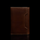 von baer element comfortable small leather card case brown with rfid protection rear card pocket