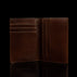 von baer element luxurious small leather card case brown with rfid protection