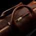 von baer essential modern italian leather briefcase for laptop solid brown quality zippers and handles