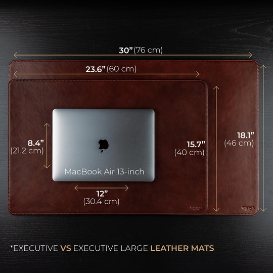 Von Baer executive vs executive large leather mats comparison.