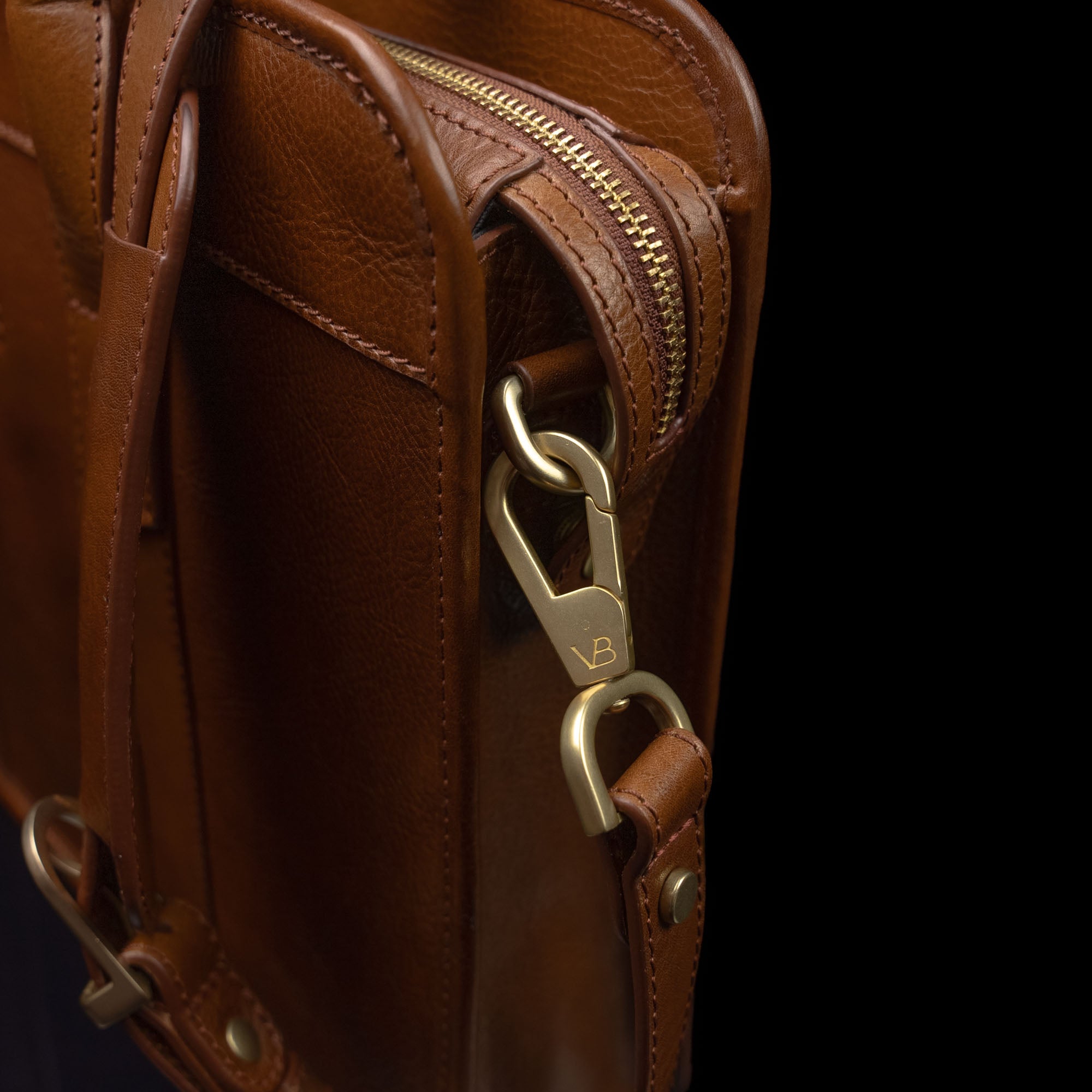 Slim Leather Laptop Bag for Men with 14 inch Laptop
