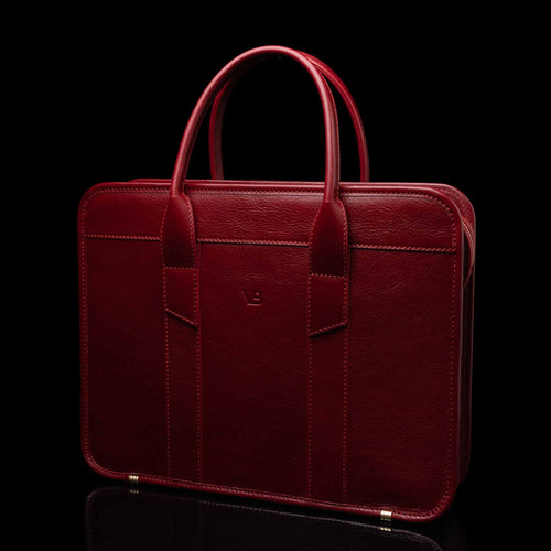 Croco Leather Briefcase For Mens Genuine Leather Attache Briefcase Lap