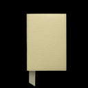 Von Baer full grain leather passport cover holder, cream white, back view