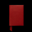 Von Baer full grain leather passport cover holder, deep red, back view