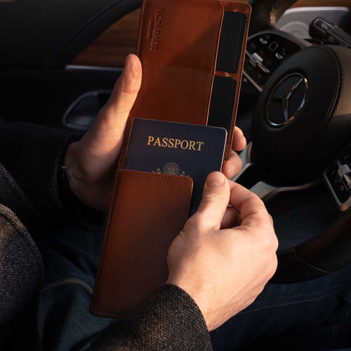 Portafoglio Uomo In Pelle BROWN BEAR Con Protezione RFID - Elegante E Portafoglio Uomo In Pelle BROWN BEAR Con Protezione RFID - Elegante E