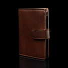 von baer heritage professional mens leather trifold wallet dark brown with rfid protection