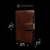 von baer heritage professional mens leather trifold wallet solid brown dimensions