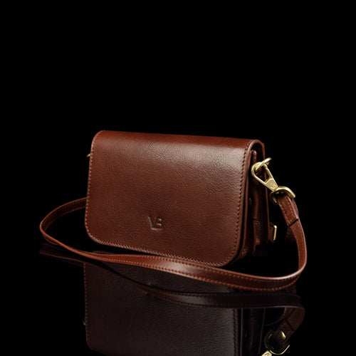 ISABELLA HANDBAG Small Leather Purse with Removable Shoulder Strap