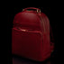 Von Baer Liberty men's vegetable-tanned leather backpack in red, front view