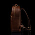 Von Baer Liberty stylish men's leather backpack in brown, side view