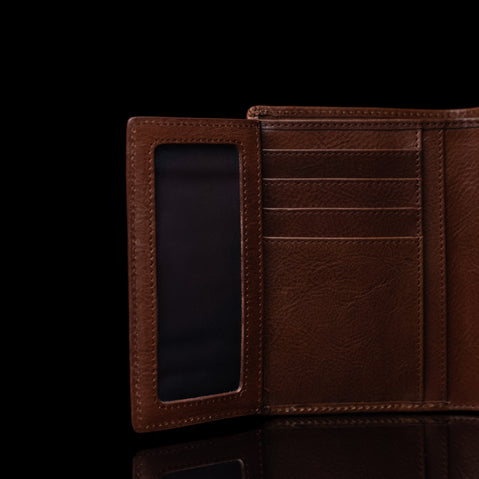 von baer luxury heritage premium mens leather trifold wallet pockets for cards