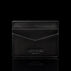 von baer minimalist luxury mens slim leather card holder black front view