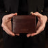 von baer minimalist superiore womens luxurious slim card holder brown lifestyle