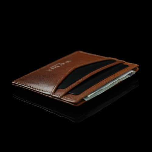 Genuine Leather Bifold Slim Wallet For Men RFID Blocking 8 Credit Card